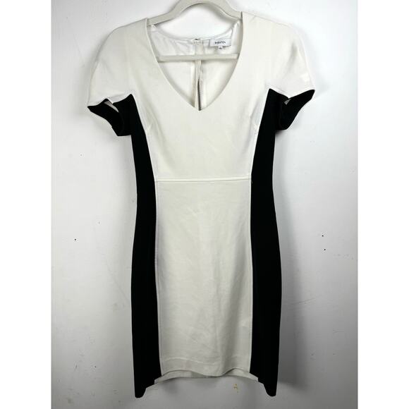 Aritzia Dresses & Skirts - Aritzia Babaton Colorblock Black White Slimming Effect Minimalist Pencil Dress